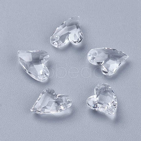 Transparent Acrylic Charms MACR-G055-11mm-02X-1