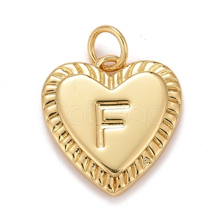 Rack Plating Golden Brass Pendants KK-E260-01G-F-1