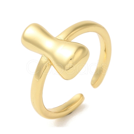 Brass Open Cuff Rings RJEW-U008-06I-G-1