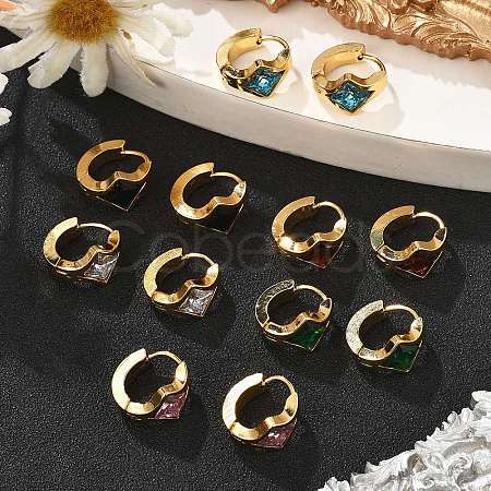 304 Stainless Steel Hoop Earrings EJEW-P309-03G-1