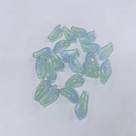 Handmade Lampwork Pendants LAMP-WH0009-08J-1