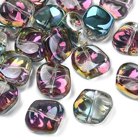 20Pcs Electroplate Glass Beads EGLA-YW0005-15F-1