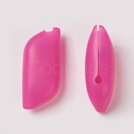 Silicone Portable Toothbrush Case X-SIL-WH0001-04-1