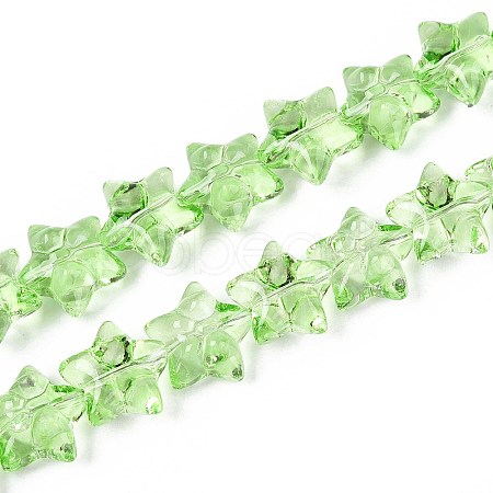 Baking Paint Glass Beads Strands DGLA-N017-01F-1