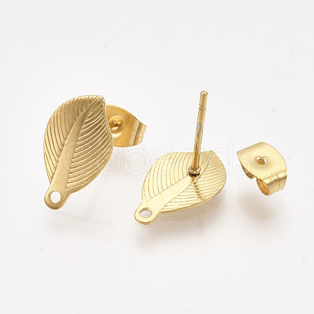 304 Stainless Steel Stud Earring Findings X-STAS-S079-67A-1