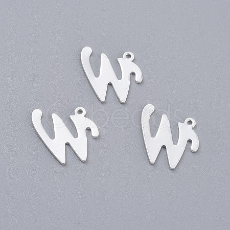201 Stainless Steel Pendants X-STAS-O098-03S-W-1