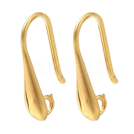 Rack Plating Brass Earring Hooks KK-C081-06G-1