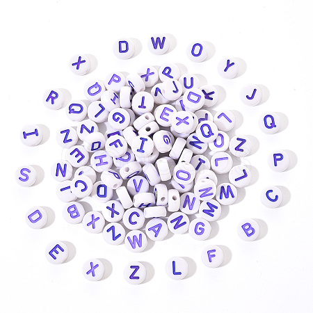 Opaque White Acrylic Beads SACR-YW0001-23A-1