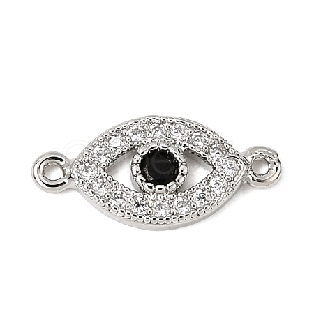 Brass Cubic Zirconia Links KK-P134-61P-1