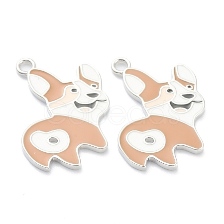 Brass Enamel Pendants KK-J278-41P-1