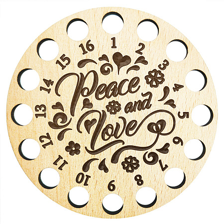 16-Position Wood Embroidery Thread Storage Trays TOOL-WH0056-034-1