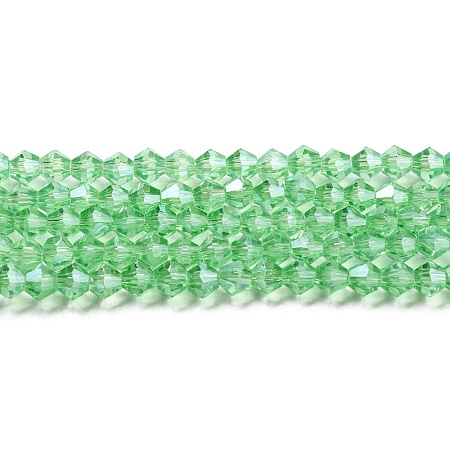 Transparent Electroplate Glass Beads Strands EGLA-A039-T3mm-A24-1