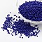 12/0 Grade A Baking Paint Glass Seed Spacer Beads, Midnight Blue, 2x1.5mm, Hole: 0.7mm, about 2840pcs/50g