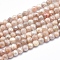 Electroplate Natural Sunstone Beads Strands, Faceted, Round, 4mm, Hole: 0.8mm, about 103pcs/strand, 15.7 inch