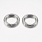 Tarnish Resistant 304 Stainless Steel Spring Gate Rings, O Rings, Ring, Stainless Steel Color, 6 Gauge, 24x4mm, Inner Diameter: 16mm