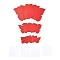 3D Plastic Wall Stickers, with Adhesive Tape, for Home Living Room Bedroom Wall Decorations, Butterfly, Red, 23~55x30~70x0.2mm, 48pcs/set