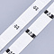 Clothing Size Labels(44), Garment Accessories, Size Tags, White, 12.5mm, about 10000pcs/bag