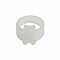 Resin Plain Band Rings, White, Inner Diameter: 17mm