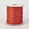 Eco-Friendly Korean Waxed Polyester Cord, Coral, 0.5mm, about 169.51~174.98 Yards(155~160m)/Roll