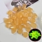 Resin Luminous Glow in the Dark Pebbles Stone, Vase Fillers, Nuggest, Goldenrod, 20~30mm