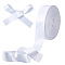 Thermal Transfer Polyester Flat Hanging Strap, DIY Accessories, White, 40x0.7mm, 25m/bundle