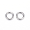 Tarnish Resistant 304 Stainless Steel Jump Rings, Stainless Steel Color, 12 Gauge, 14x2mm, Inner Diameter: 10mm