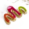 Alloy Enamel Claw Hair Clips, Hair Accessories for Women & Girls, Red, 54mm