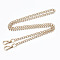 Bag Chains Straps, Iron Curb Link Chains, with Alloy Swivel Clasps, for Bag Replacement Accessories, Light Gold, 1190x8.5mm