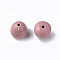 Opaque Acrylic Beads, Faceted, Teardrop, Pale Violet Red, 15x14.5mm, Hole: 2mm, about 243pcs/500g