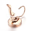 Ion Plating(IP) 304 Stainless Steel Leverback Earring Settings STAS-L211-08A-RG-2