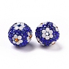 Polymer Clay Rhinestone Beads RB-L029-03D-3