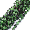 Natural Ruby in Zoisite Beads Strands G-E569-C02-1