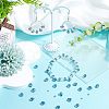 2 Strands Transparent Electroplate Glass Beads Strands EGLA-SP0001-24B-4