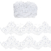 3 Yards Polyester Lace Ribbons SRIB-GF0001-59-7