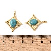 Synthetic Turquoise Pendants KK-Z149-14G-01-3