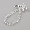 Acrylic Bear Hanging Beaded Keychain Wrist Bracelet Pendant Decoration HJEW-WH0068-15A-2