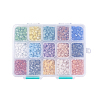 15 Colors Pearlized Plated Handmade Porcelain Cabochons PORC-JP0001-10-6mm-3