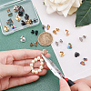 30Pcs 5 Colors Ion Plating(IP) Heart Shape 304 Stainless Steel Stud Earring Findings EJEW-DC0001-01-2
