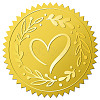 12 Sheets Self Adhesive Gold Foil Embossed Stickers DIY-WH0451-031-1