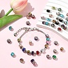 50Pcs Glass European Beads GPDL-YW0001-04-4
