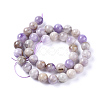 Natural Lavender Amethyst Beads Strands G-L555-01-6mm-3