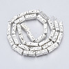 Electroplated Natural Lava Rock Beads Strands G-T114-63S-2