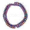 Electroplate Synthetic Non-magnetic Hematite Beads Strands G-E602-04-3