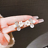 Flower Alloy Glass Stud Earrings FS-WG2DF47-06-1