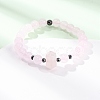 Natural Mixed Gemstone Beaded Stretch Bracelet for Women BJEW-A145-01-4