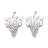 304 Stainless Steel Pendants STAS-T065-72P-1