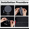 3Pcs 3 Sizes Round Acrylic Display Riser Holder ODIS-WH0030-247-4