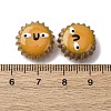 Fuuny Baking Paint Glass Enamel Beads LAMP-Q045-01I-5