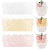 21Pcs 3 Colors Birthday Theme Mirror Effect Acrylic Birthday Cupcake Insert Card Decoration AJEW-SP0001-72B-1