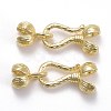 Locking Double Brass Bead Tips KK-Z018-14LG-1